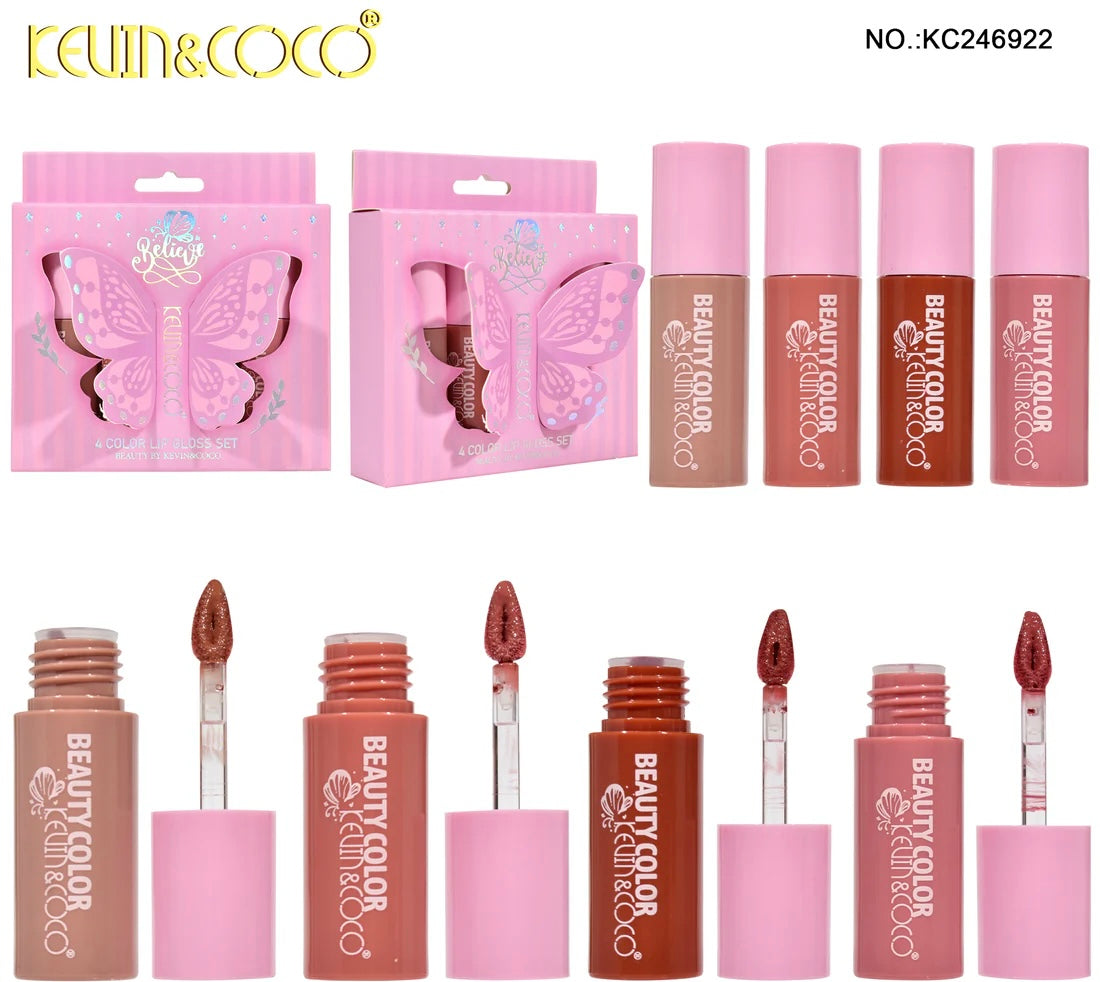 Set lip gloss nude