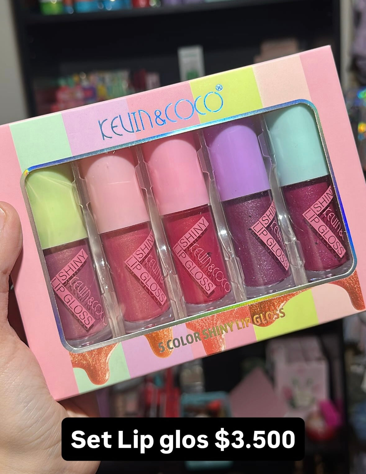 Set Lip gloss shiny