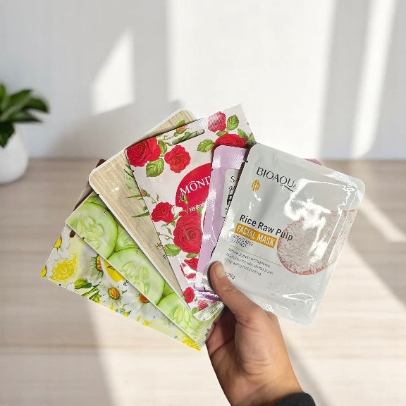 Mascarillas faciales surtidas